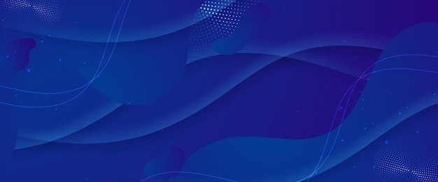Fondo geométrico abstracto minimalista de vector azul