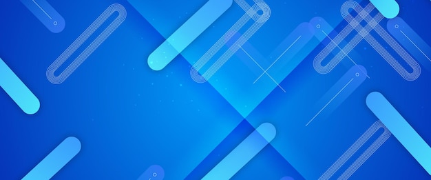 Fondo geométrico abstracto minimalista de vector azul