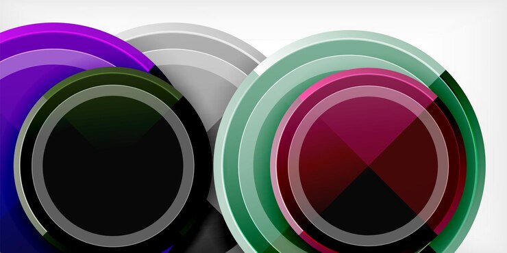 Vector fondo geométrico abstracto mínimo diseño de triángulo circular