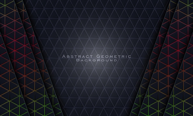 Fondo geométrico abstracto moderno con formas triangulares