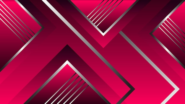 Fondo geométrico abstracto moderno con líneas rosadas y plateadas en negrita