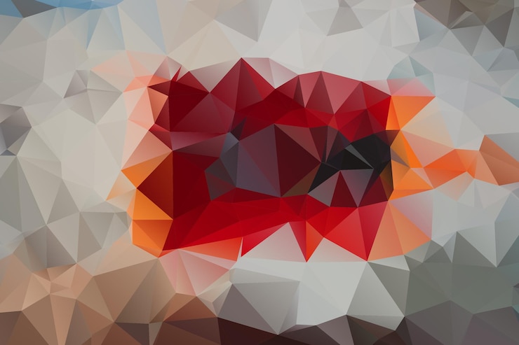 Vector fondo geométrico abstracto mosaico poligonal