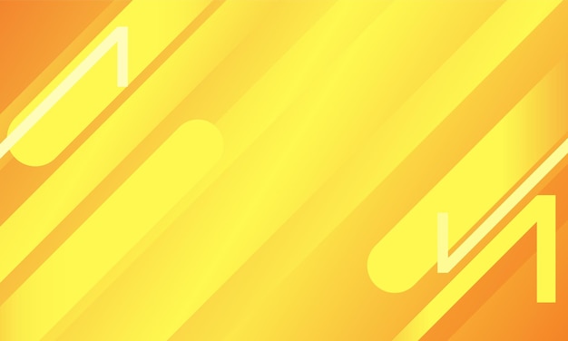 Fondo geométrico abstracto naranja y amarillo fondo geométrico Diseño de vector de composición de formas dinámicas