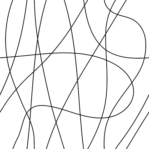 Fondo geométrico abstracto de patrones sin fisuras que se cruzan con líneas curvas