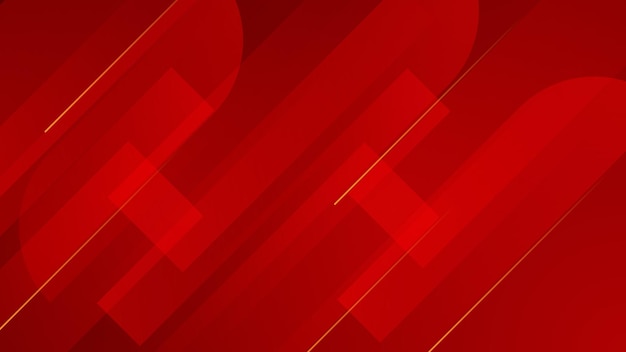 fondo geométrico abstracto rojo con línea de superposición diagonal y sombra