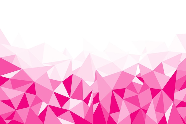 Vector un fondo geométrico abstracto rosado y púrpura con un patrón geométrica rosado y morado.