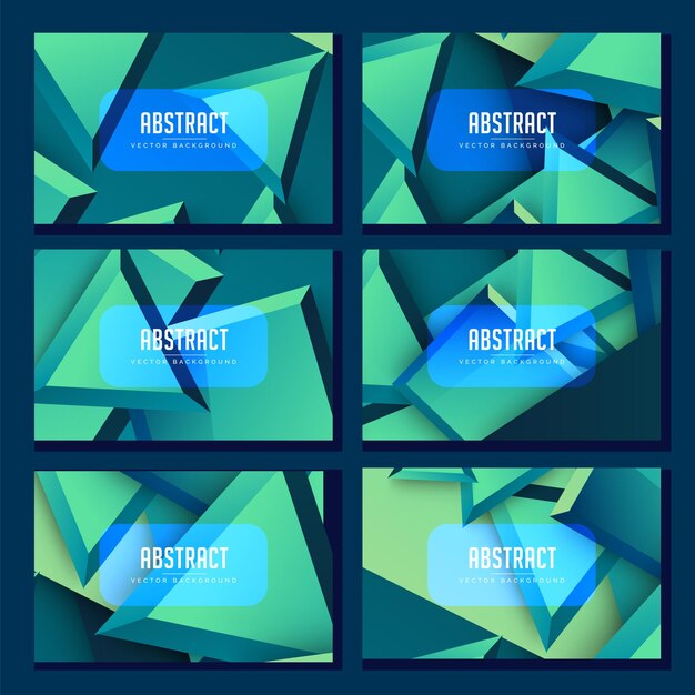 Fondo geométrico abstracto con triángulos y un rectángulo azul