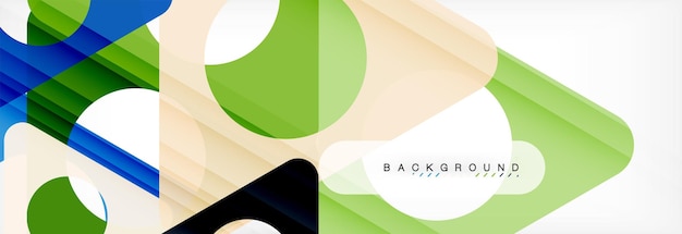 Fondo geométrico abstracto Triángulos superpuestos modernos Formas de colores inusuales para su mensaje Cubierta de aplicación de presentación de negocios o tecnología