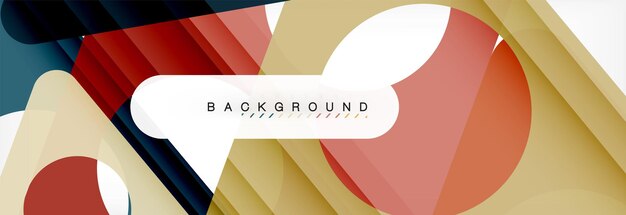 Fondo geométrico abstracto Triángulos superpuestos modernos Formas de colores inusuales para su mensaje Cubierta de aplicación de presentación de negocios o tecnología