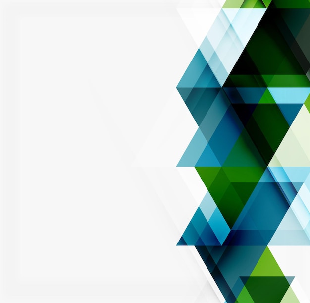 Fondo geométrico abstracto Triángulos superpuestos modernos