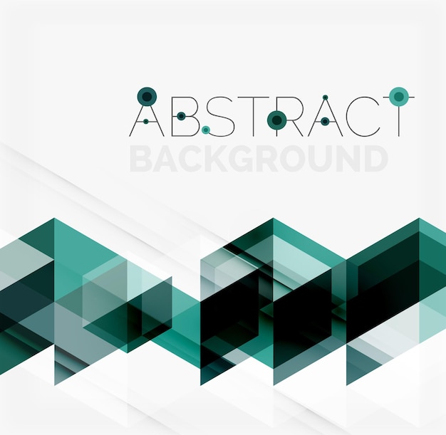 Fondo geométrico abstracto Triángulos superpuestos modernos