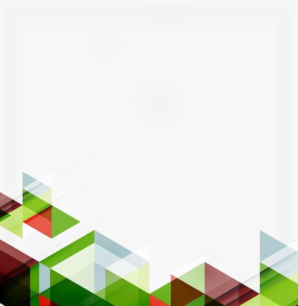 Fondo geométrico abstracto Triángulos superpuestos modernos
