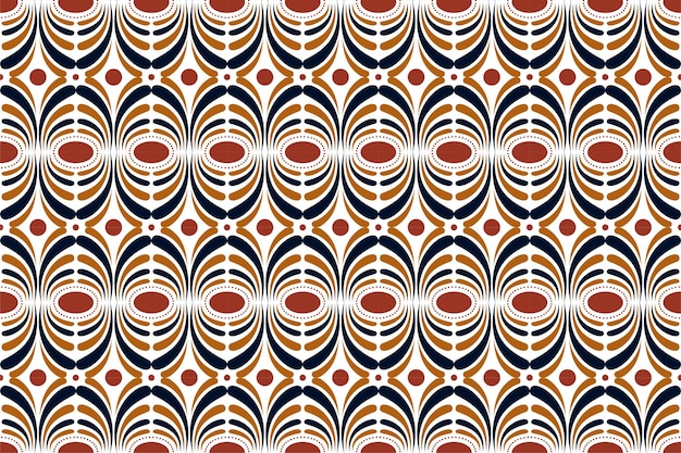 Fondo geométrico abstracto vectorial moderno con círculo y óvalo en estilo escandinavo retro