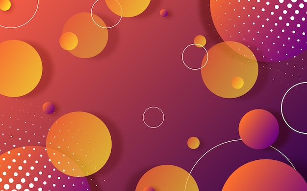 Fondo geométrico amarillo y naranja abstracto moderno