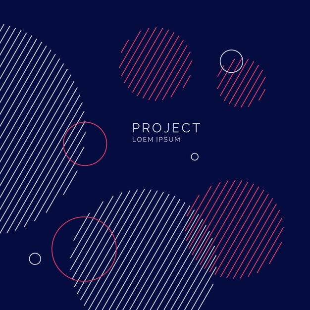 Fondo geométrico de arte abstracto de moda con estilo minimalista plano Plantilla de póster vectorial para redes sociales