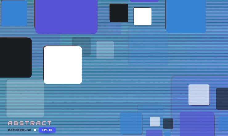 Vector fondo geométrico azul abstracto