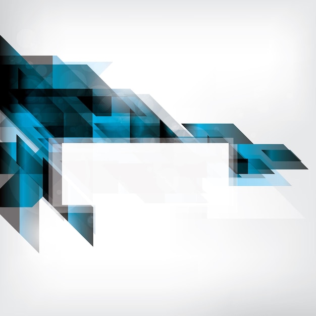 Fondo geométrico azul abstracto