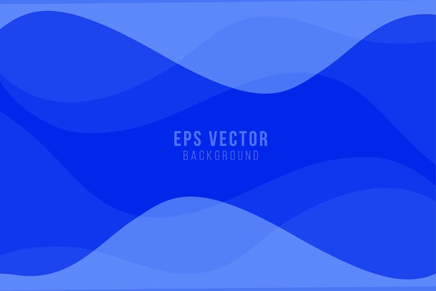 Fondo geométrico azul. Composición de formas fluidas. Eps10 vectorial.