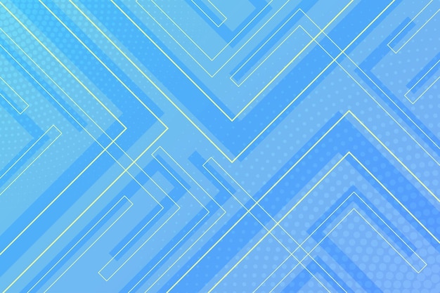 Fondo geométrico azul con efecto de trama de semitonos