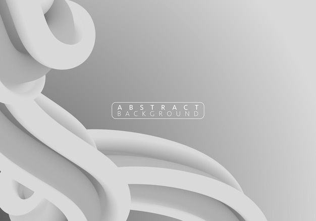 Fondo geométrico blanco y gris abstracto. Diseño de fondo moderno. Color liquido. Formas fluidas