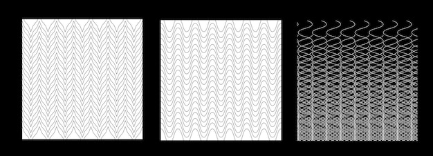 Fondo geométrico blanco y negro de patrones sin fisuras