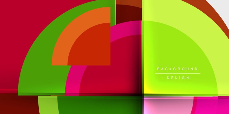 Vector fondo geométrico de círculo y semicírculo ilustración vectorial para papel tapiz banner fondo tarjeta libro ilustración página de aterrizaje