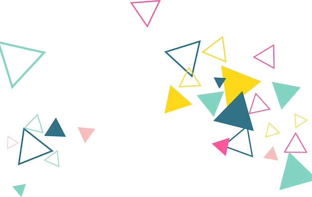 Fondo geométrico de color con triángulos Ilustración vectorial EPS 10
