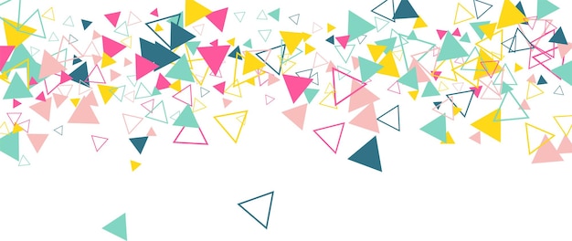 Fondo geométrico de color con triángulos Ilustración vectorial EPS 10