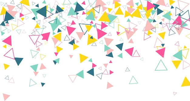 Fondo geométrico de color con triángulos Ilustración vectorial EPS 10
