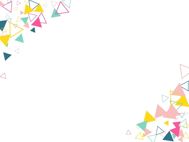 Fondo geométrico de color con triángulos Ilustración vectorial EPS 10