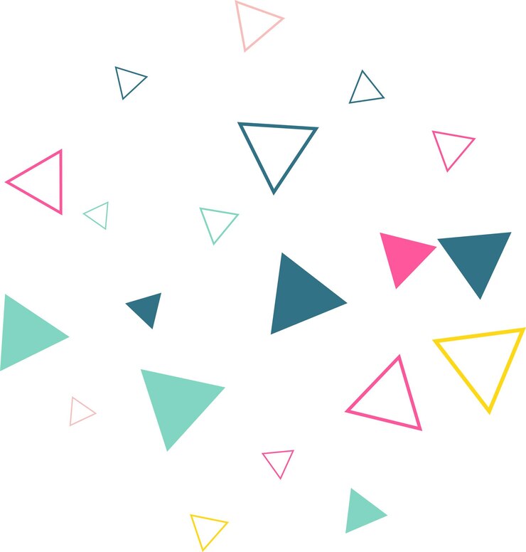 Vector fondo geométrico de color con triángulos ilustración vectorial eps 10