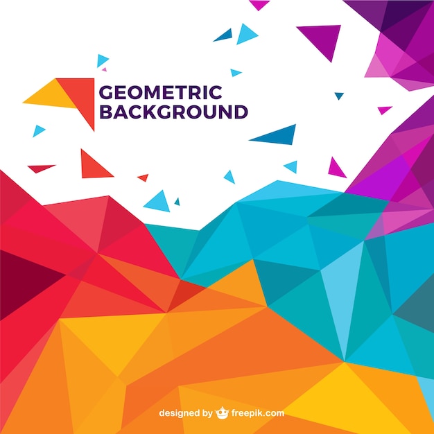 Fondo geométrico de colores