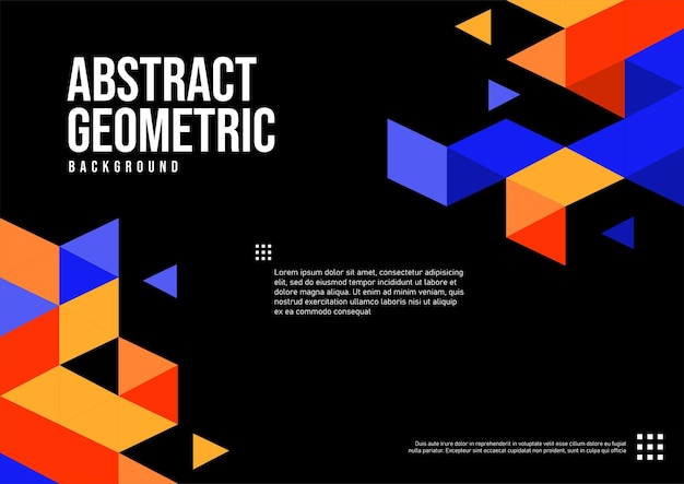 Fondo geométrico de colores