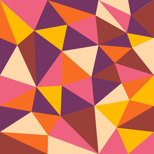 Fondo geométrico sin costuras de triángulos coloridos plantilla para portadas invitaciones envases e ideas creativas