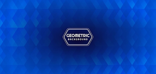 Fondo geométrico degradado azul
