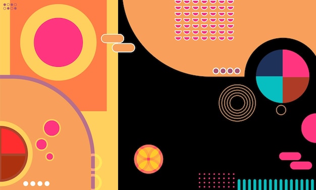 Fondo geométrico de diseño Fondo plano