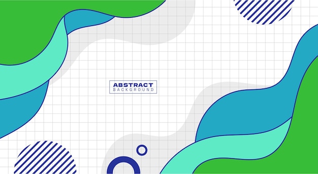 Fondo geométrico de diseño plano verde