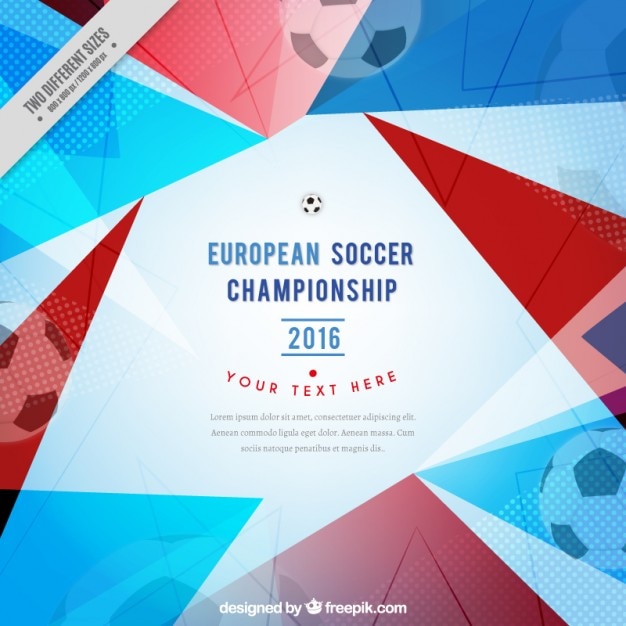 Fondo geométrico de la eurocopa