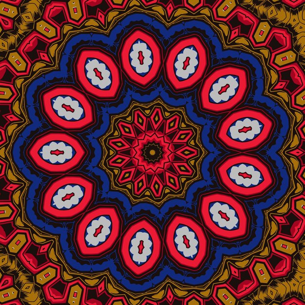 Fondo geométrico floral estilizado decorativo Decoración ornamentada étnica tribal Adorno turco indio árabe