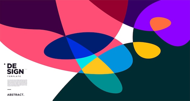 Fondo geométrico y fluido abstracto colorido vectorial para el nuevo año 2023