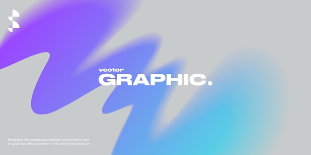 Fondo geométrico con formas de gradiente y efecto de desenfoque