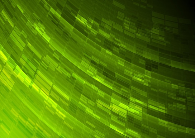 Fondo geométrico futurista abstracto de color verde brillante y brillante