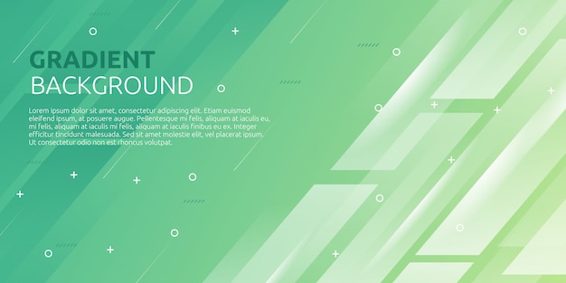 Fondo geométrico de gradiente verde