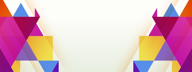 Fondo geométrico con gradientes y forma de colores