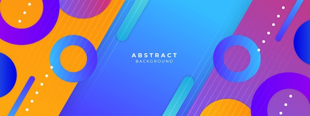 Fondo geométrico con gradientes y forma de colores