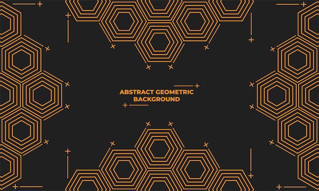 Fondo geométrico hexagonal abstracto