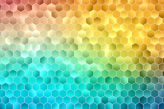 Vector fondo geométrico hexagonal. fondo de pantalla de polígono. patrón sin costuras hexagonal.