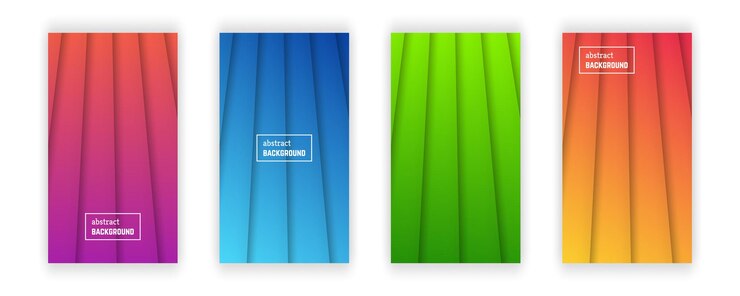 Vector fondo geométrico de línea mínima abstracta. conjunto de forma de capa de cuatro líneas para banner, plantillas, tarjetas. ilustración vectorial
