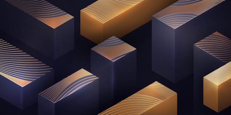 Vector fondo geométrico de lujo.