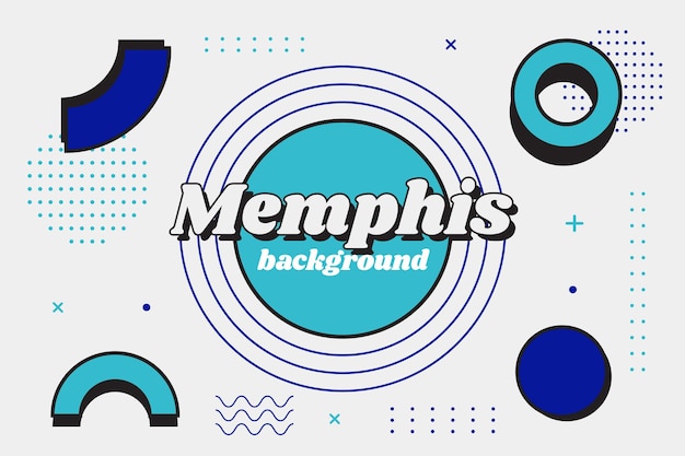 Fondo geométrico de memphis